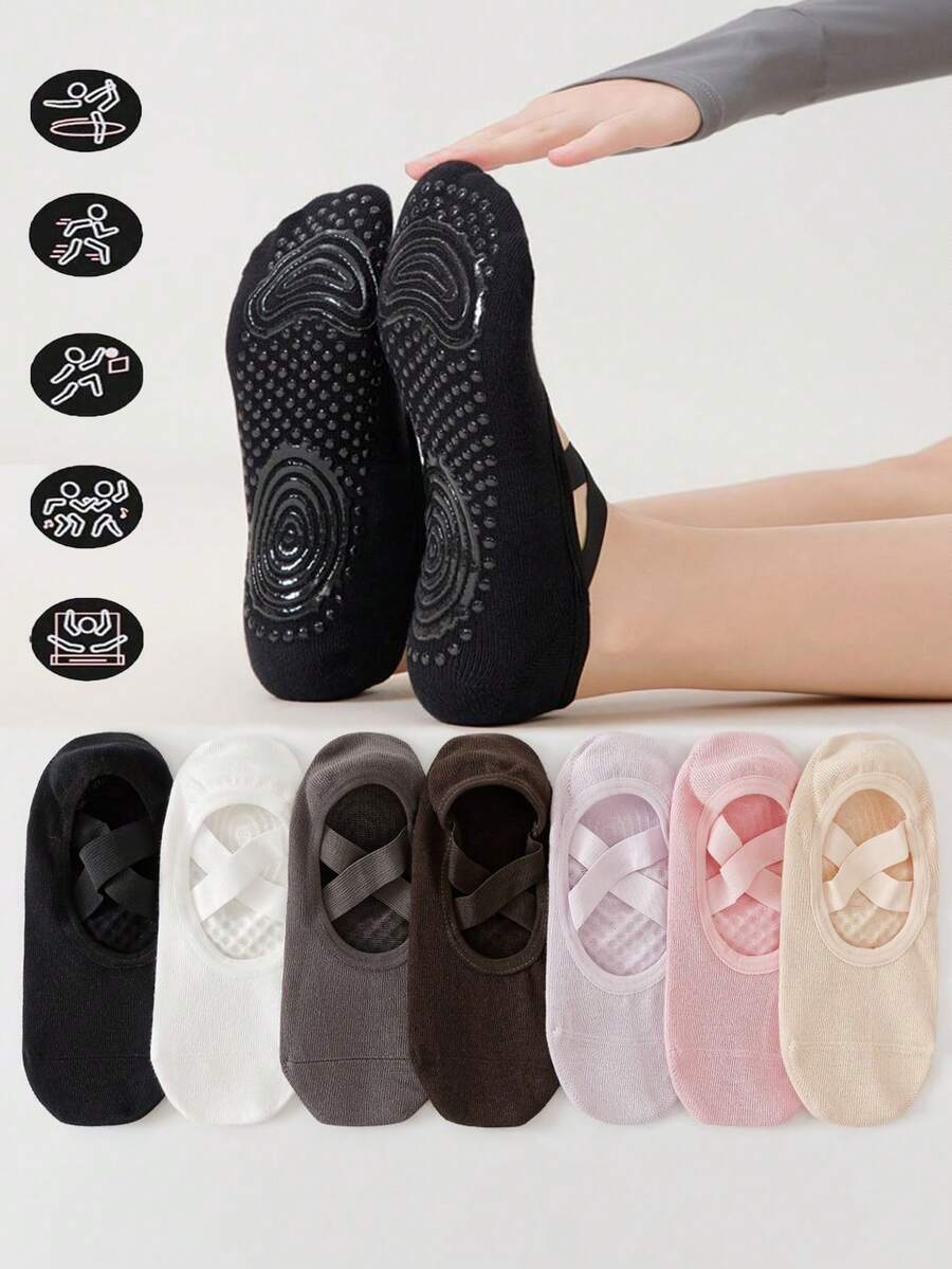 Grip Sock Yoga - 1/3/7 Pairs Women's Barre Pilates Yoga