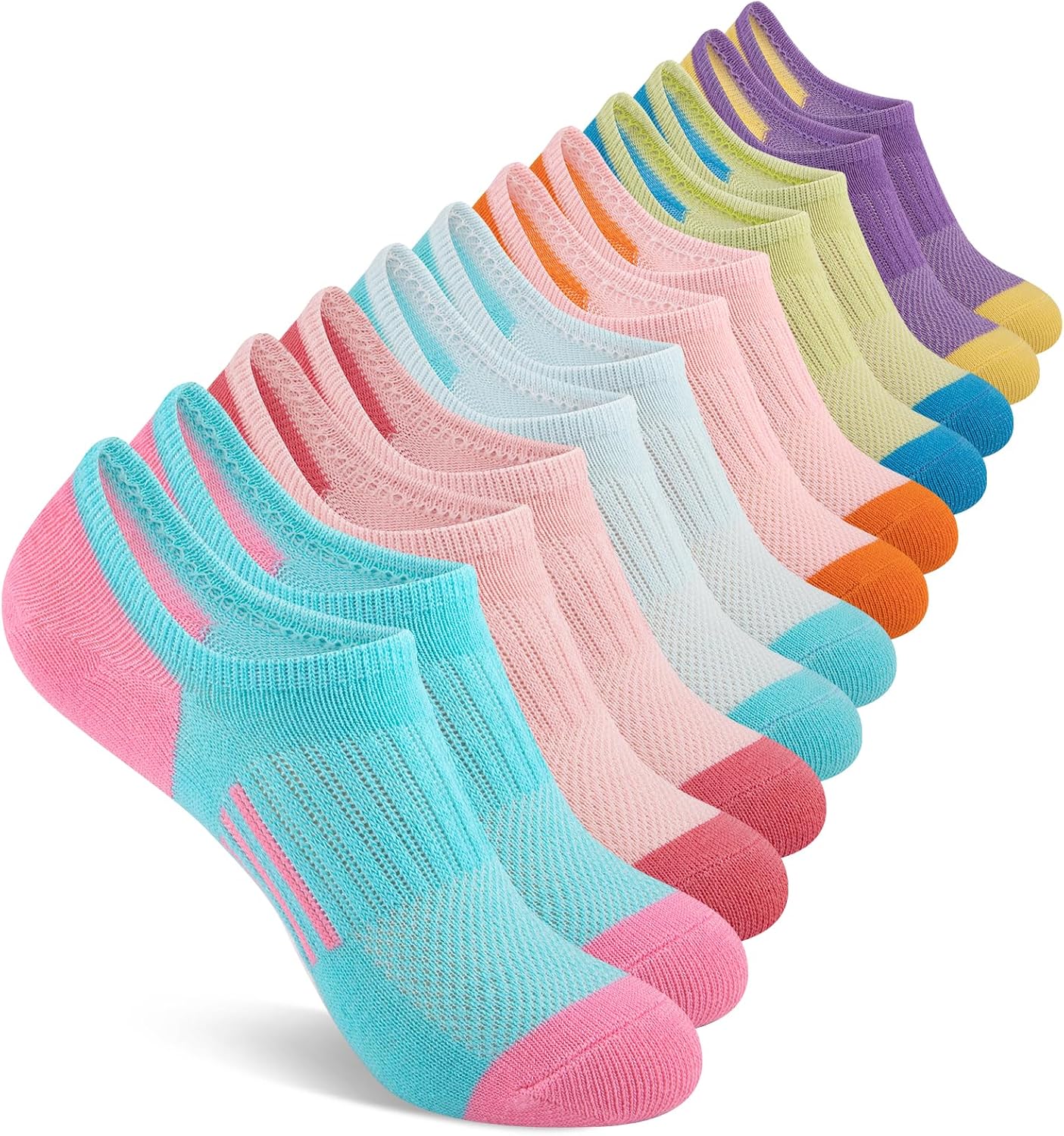 Silk Sock Bamboo - 12 Pairs Girls No Show Socks