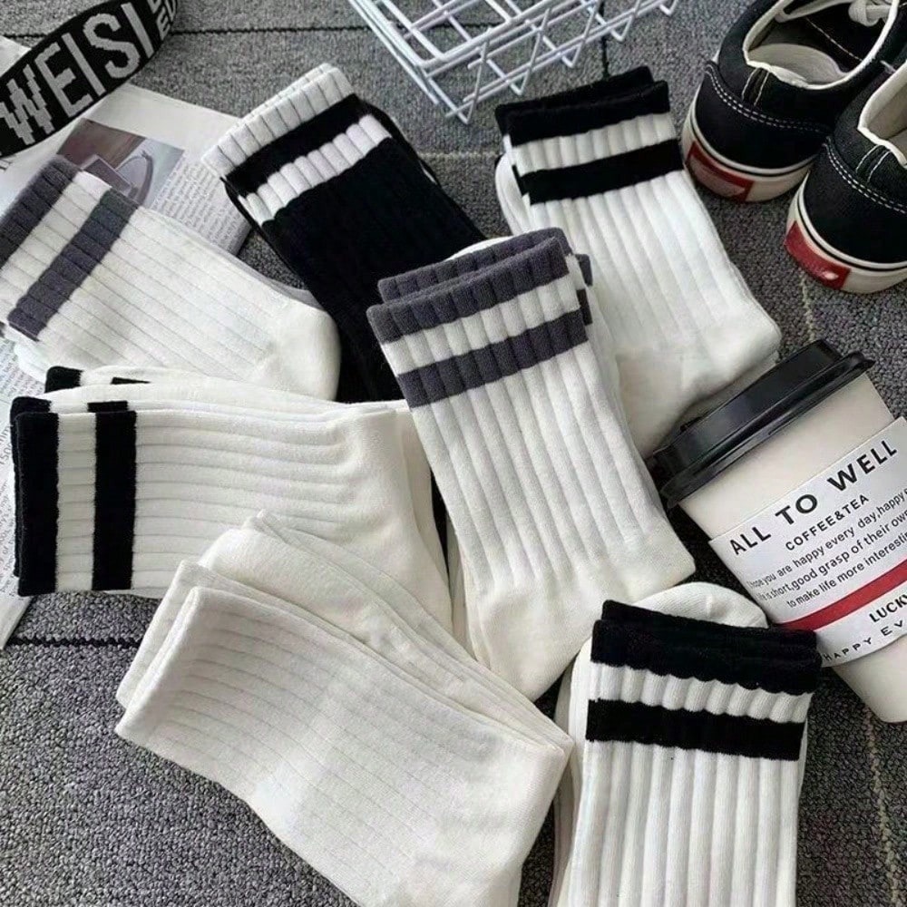 5-Pack Men's Striped Crew Sock - مراجعة Cotton Crew Sock Pack وسعره