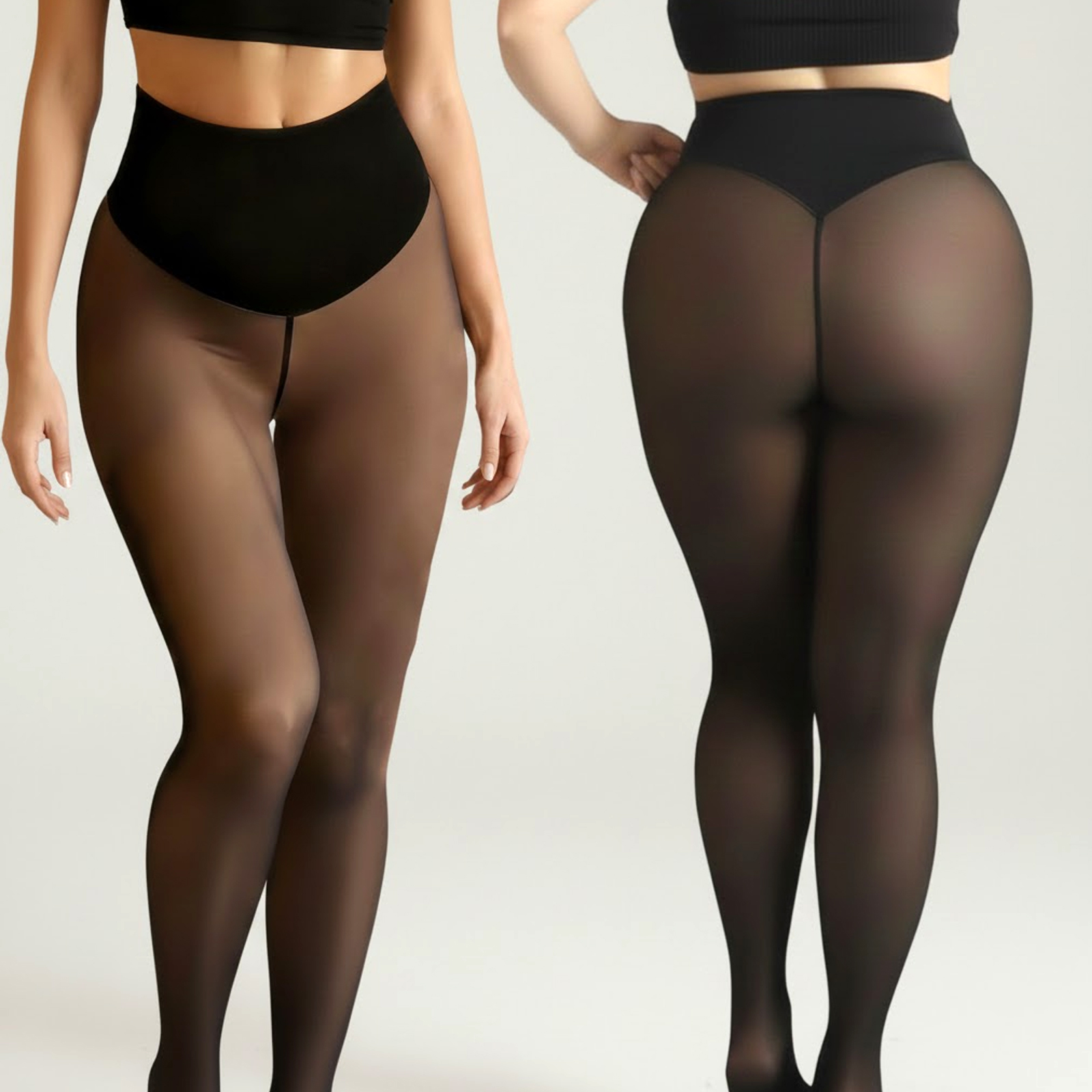 One Seam Fleece Lined Tights S - مراجعة Tights Pantyhose Sheer وسعره