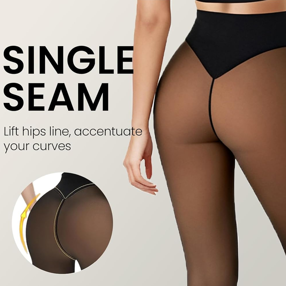 One Seam Fleece Lined Tights S - مراجعة Tights Pantyhose Sheer وسعره