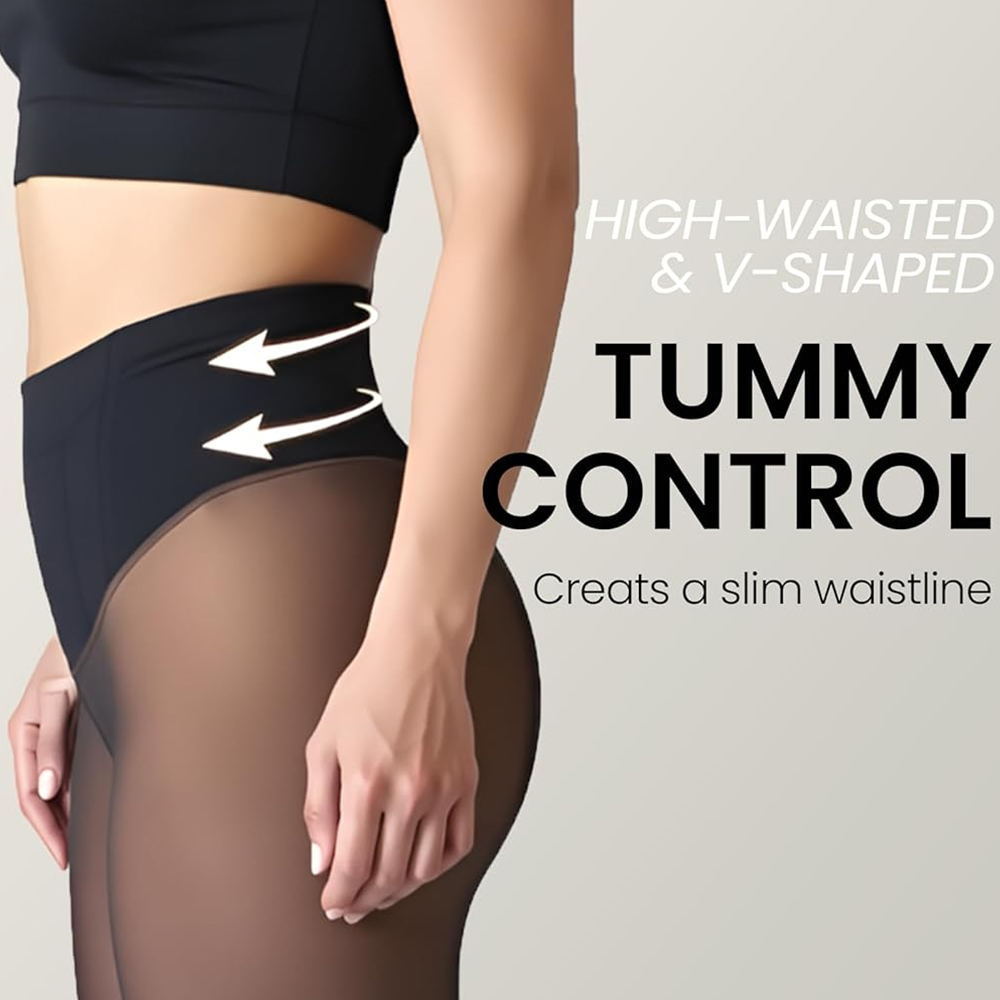 One Seam Fleece Lined Tights S - مراجعة Tights Pantyhose Sheer وسعره