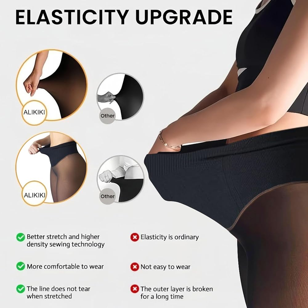 One Seam Fleece Lined Tights S - مراجعة Tights Pantyhose Sheer وسعره
