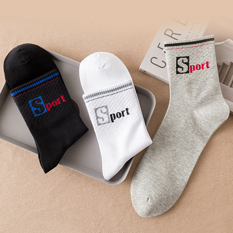 3 Pairs/Pack Big Large Socks E - مراجعة Cotton Crew Sock Pack وسعره
