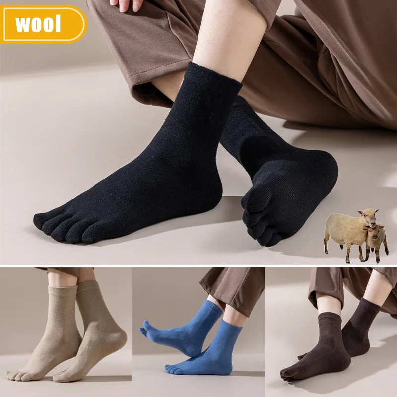Mans Wool Five Finger Socks Sh - مراجعة Thermal Sock Winter وسعره