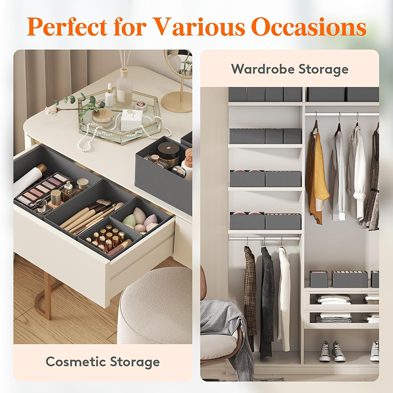 Drawer Organizer Non-woven Fab - مراجعة Sock Organizer Tray وسعره