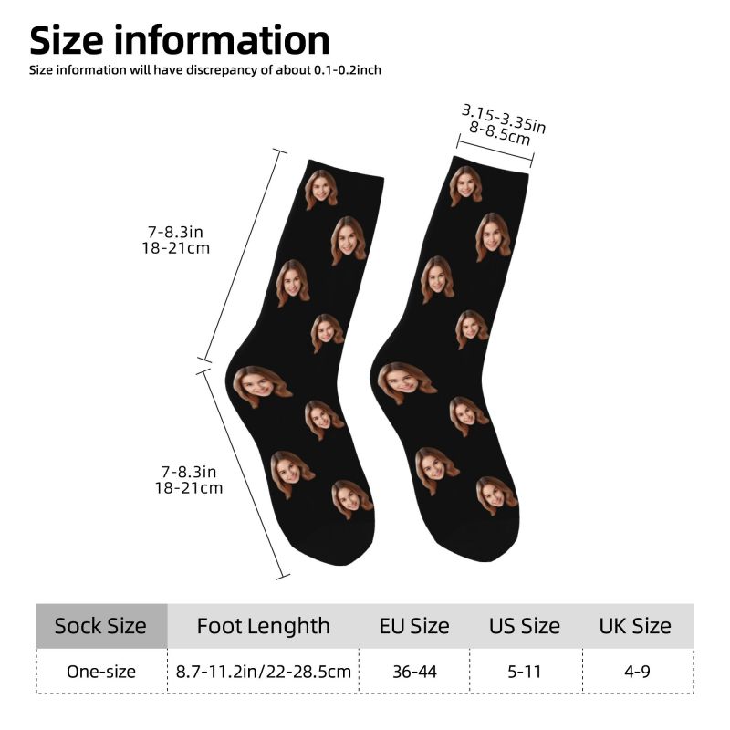 Personalized Custom Face Photo - مراجعة Dress Sock Men وسعره