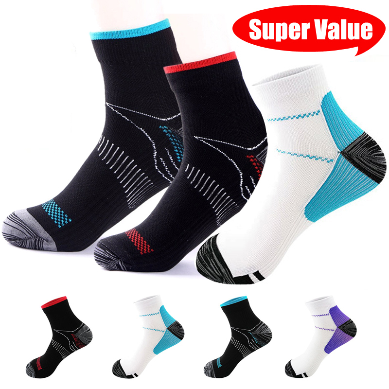 1Pairs Plantar Fasciitis Socks - مراجعة Ankle Brace Sock وسعره