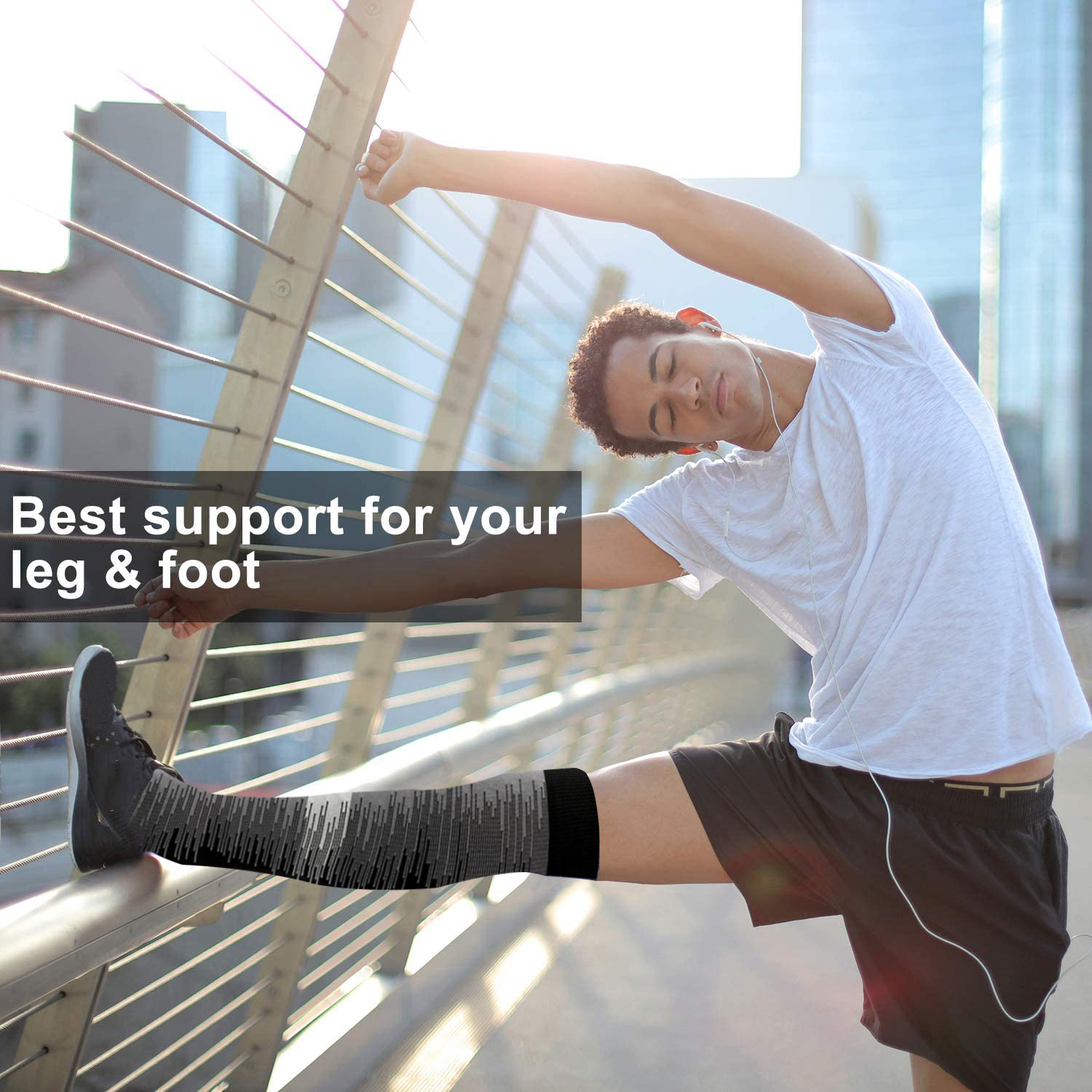 4Pairs Football Soccer Stockin - مراجعة Compression Sock Medical وسعره