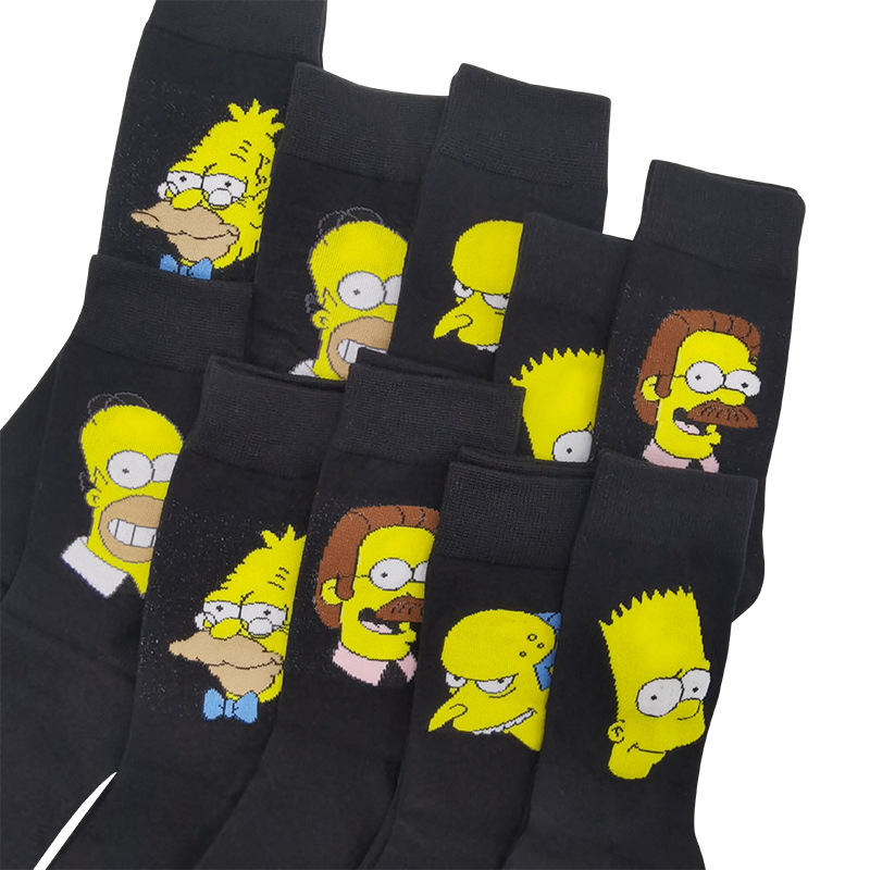 10 Pairs/Pack Funny Men Woman  - مراجعة Cotton Crew Sock Pack وسعره