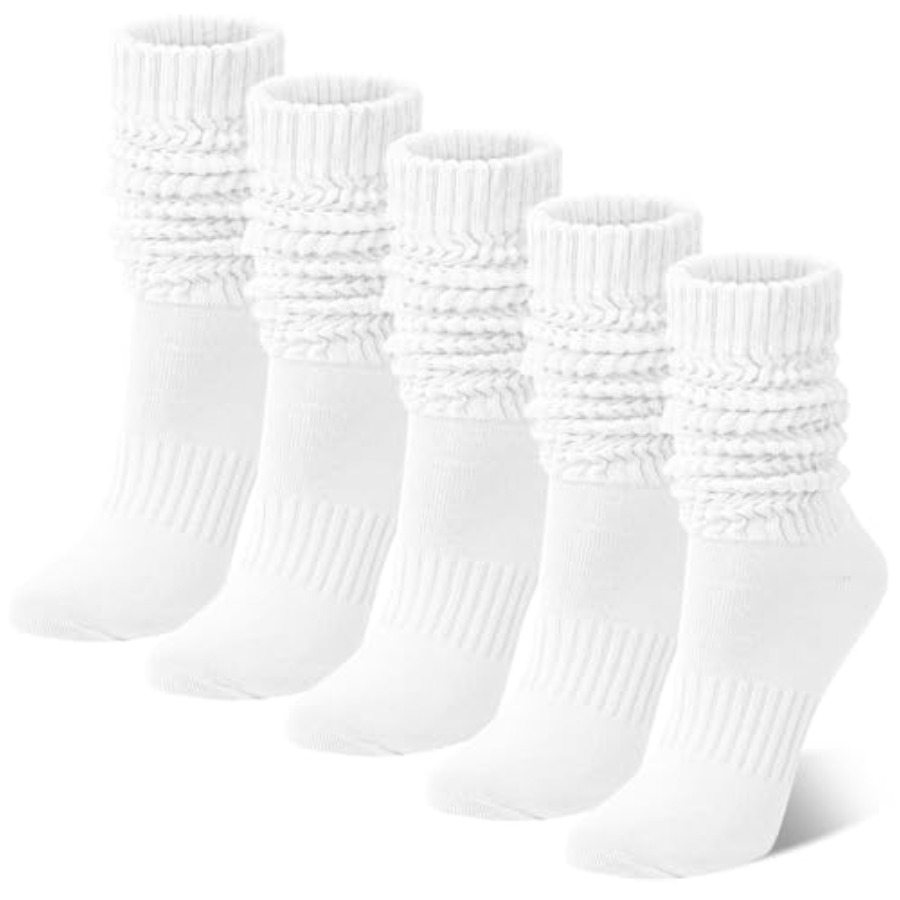 Chalier 5 Pairs Slouchy Socks  - مراجعة Boot Sock Slouchy وسعره