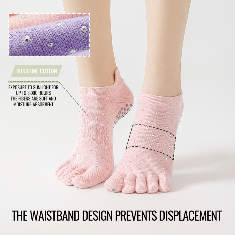 MiiOW Non-Slip Grip Pilates So - مراجعة Toe Sock Split وسعره