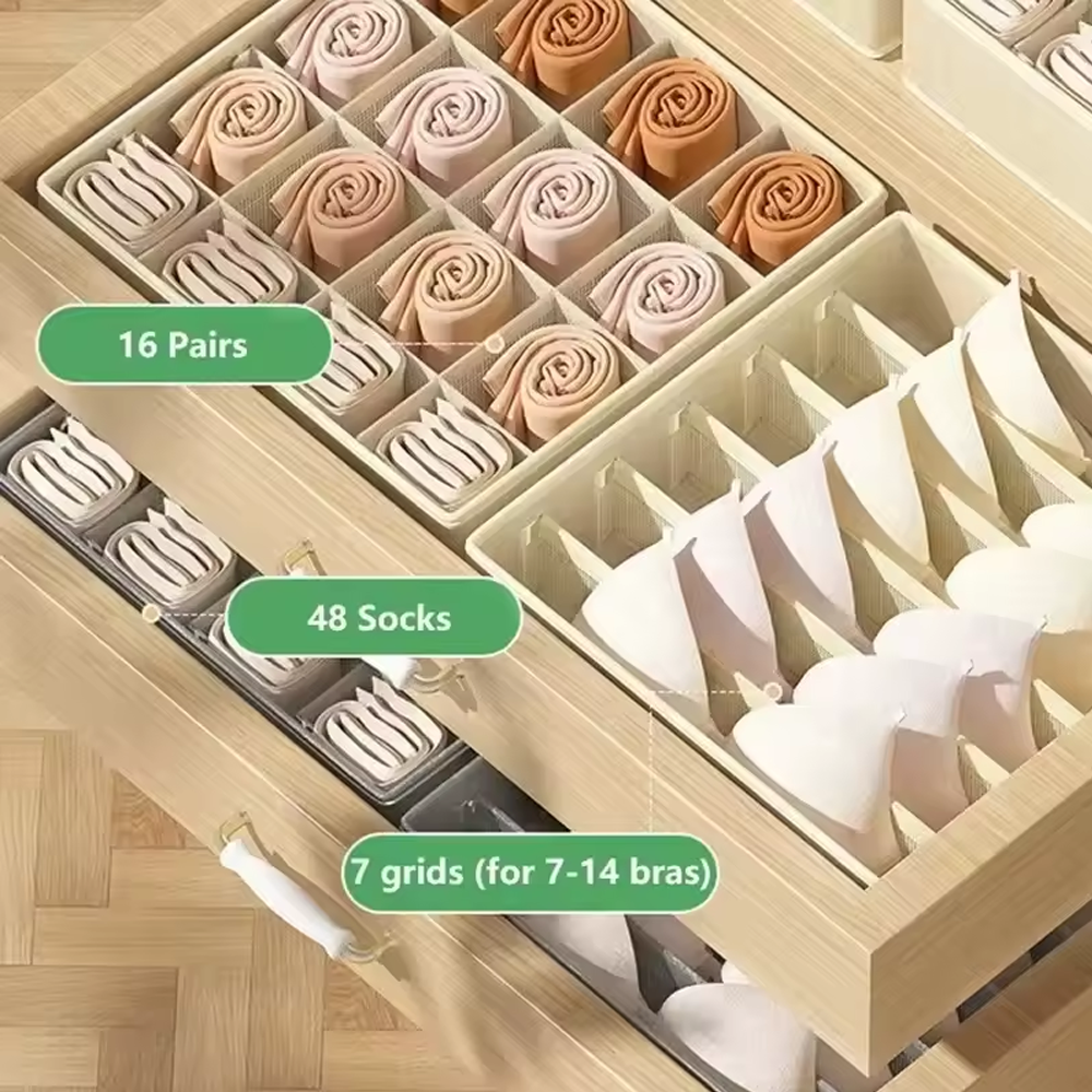 Multi-Use Drawer Organizer & H - مراجعة Sock Organizer Tray وسعره