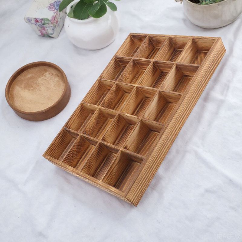 1pc 20-Compartment Wooden Unde - مراجعة Sock Organizer Tray وسعره