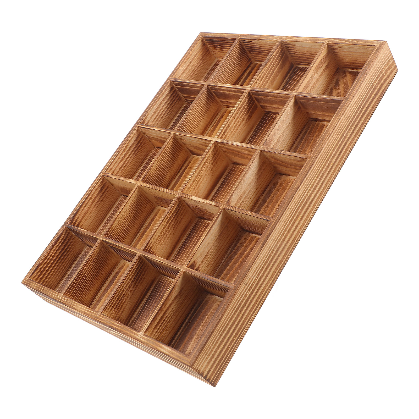 1pc 20-Compartment Wooden Unde - مراجعة Sock Organizer Tray وسعره