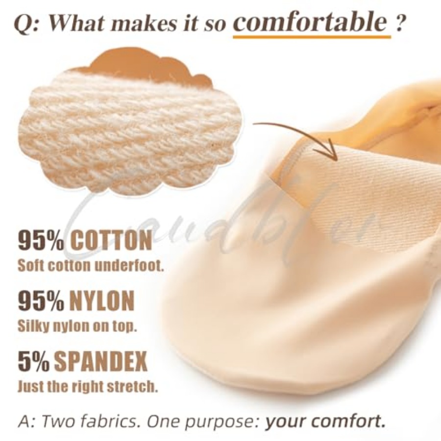 Caudblor Thin No Show Socks Wo - مراجعة Invisibility Sock Loafer وسعره