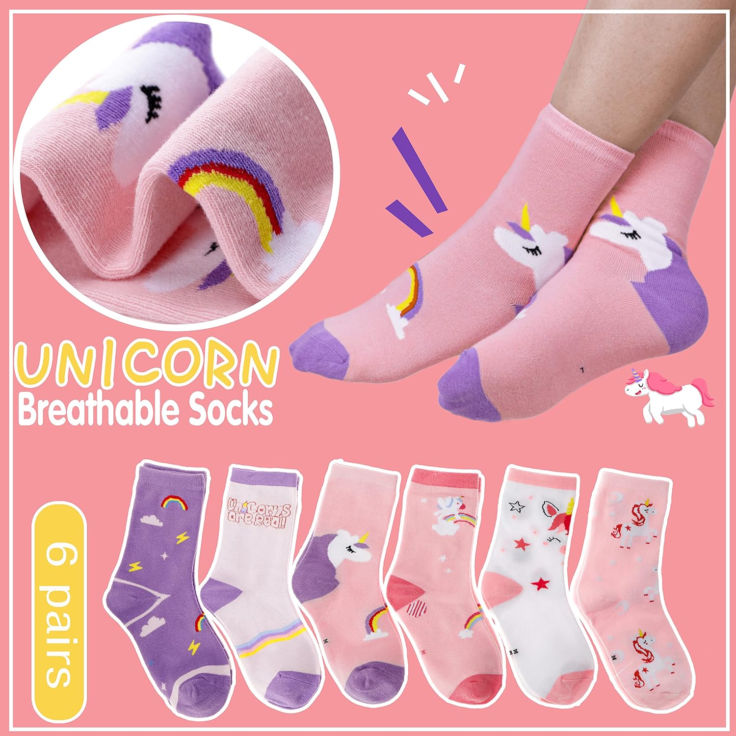 Unicorn Socks Gifts for Girls  - مراجعة Silk Sock Bamboo وسعره