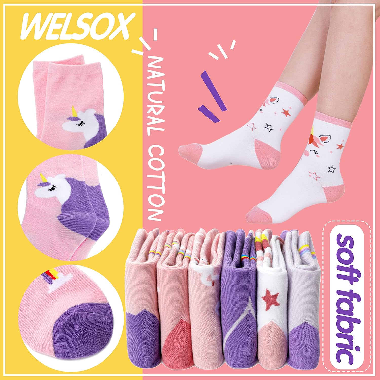 Unicorn Socks Gifts for Girls  - مراجعة Silk Sock Bamboo وسعره