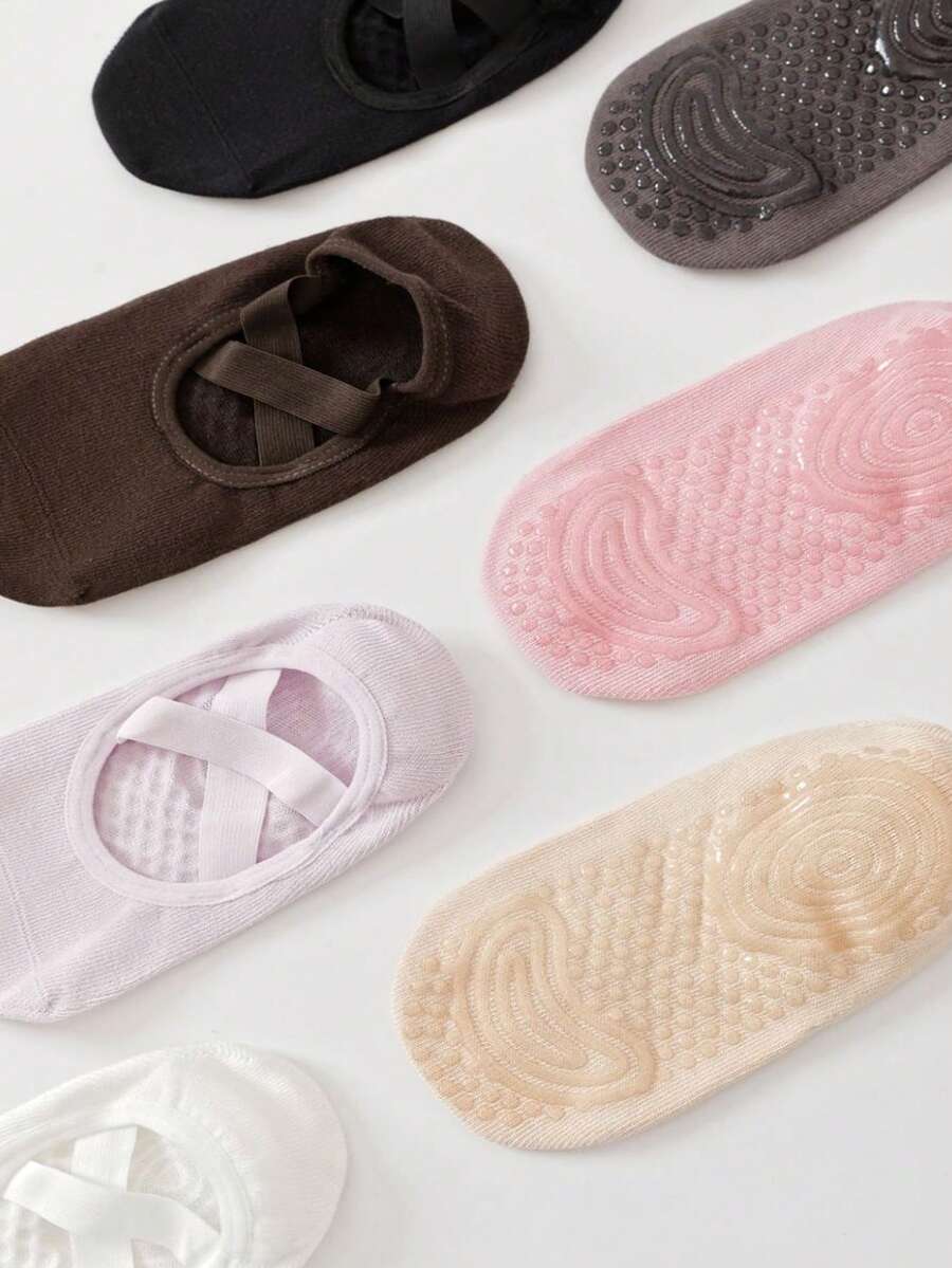 1/3/7 Pairs Women's Barre Pila - مراجعة Grip Sock Yoga وسعره