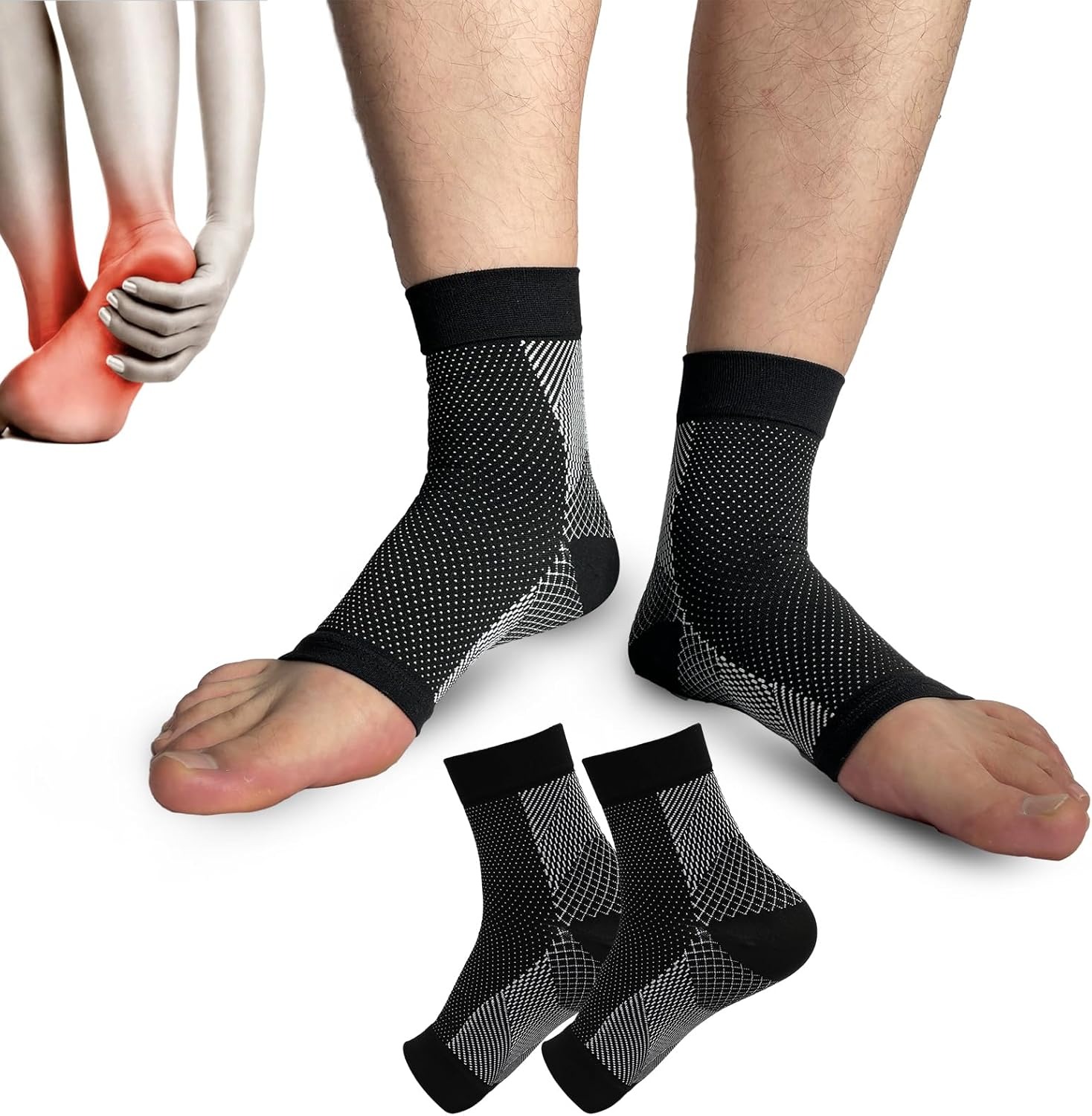 1pair Neuropathy Socks, Ankle  - مراجعة Ankle Brace Sock وسعره