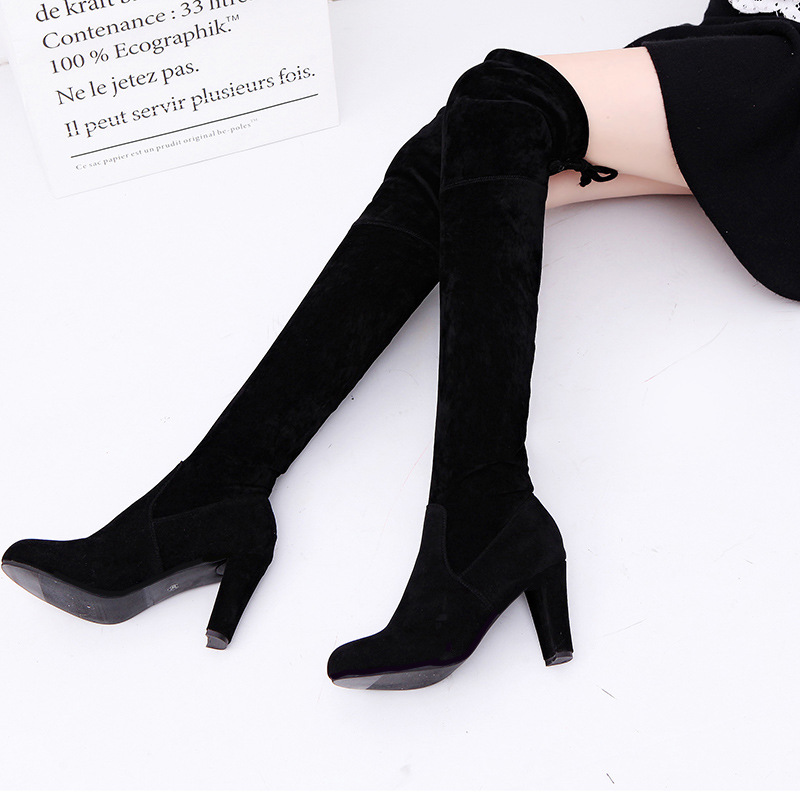 Women's Boots Stretch Fabric O - مراجعة Knee High Sock Women وسعره
