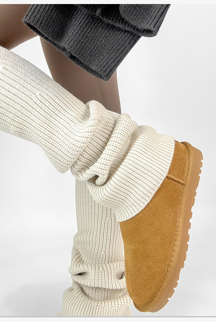New Women's Leg Warmers Knitte - مراجعة Boot Sock Slouchy وسعره