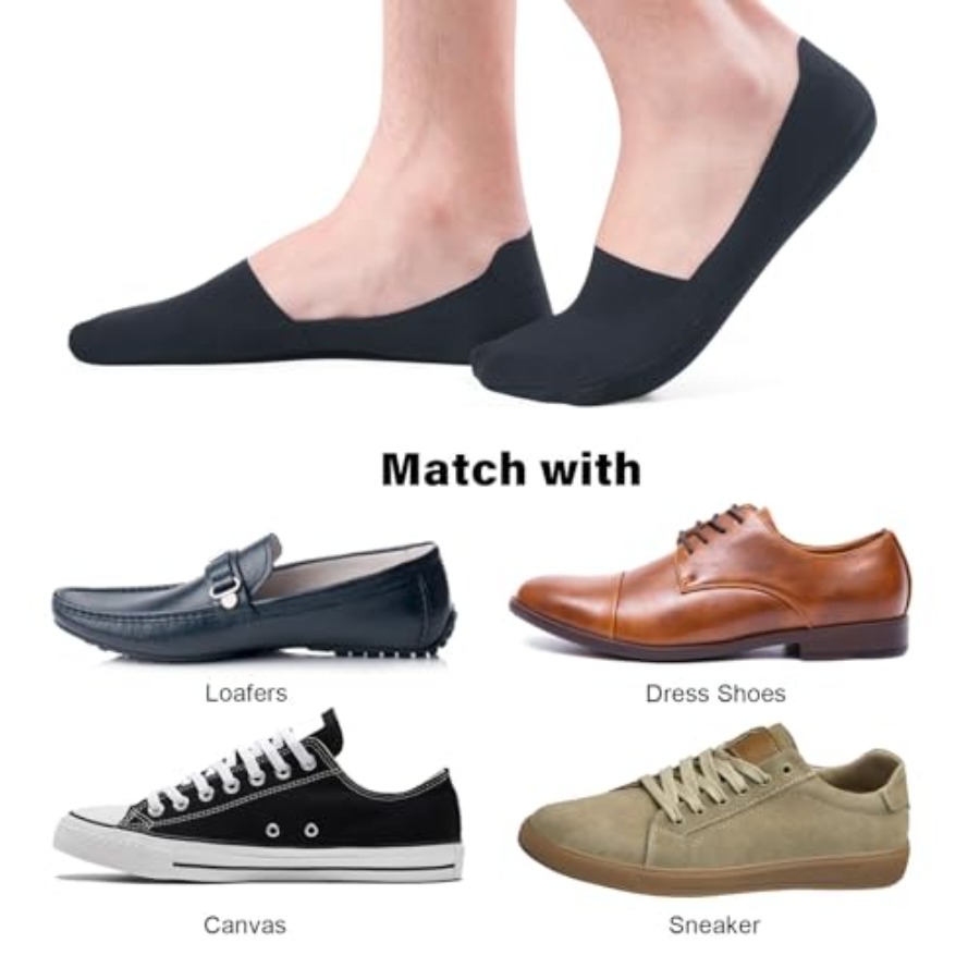 No Show Socks Men Nylon Non Sl - مراجعة Invisibility Sock Loafer وسعره