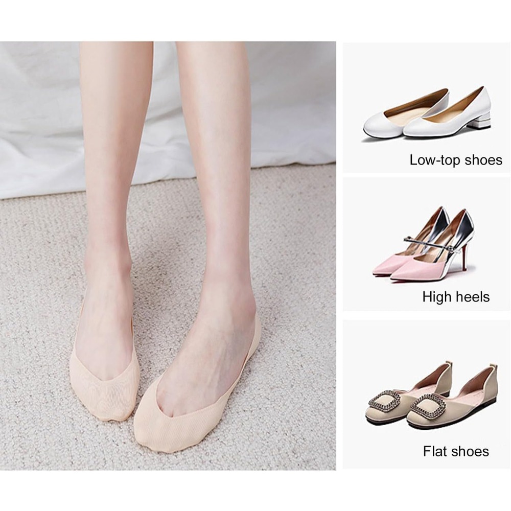 6 Pairs No Show Socks Women An - مراجعة Invisibility Sock Loafer وسعره