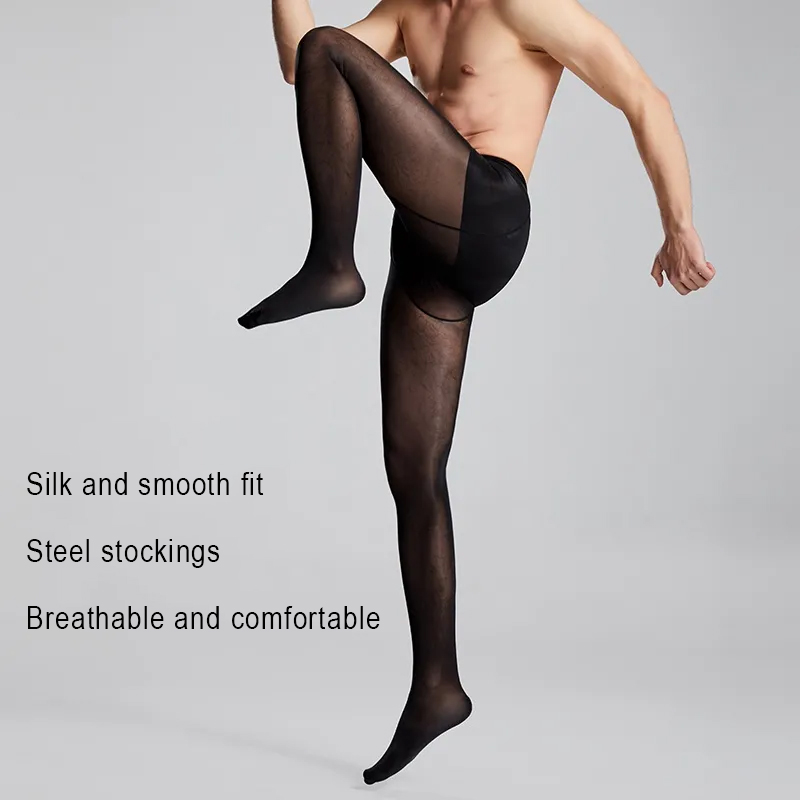 Plus Size Men Sexy Sheer Black - مراجعة Tights Pantyhose Sheer وسعره