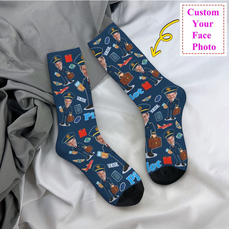 Novelty Men's Funny Pilot Cust - مراجعة Dress Sock Men وسعره