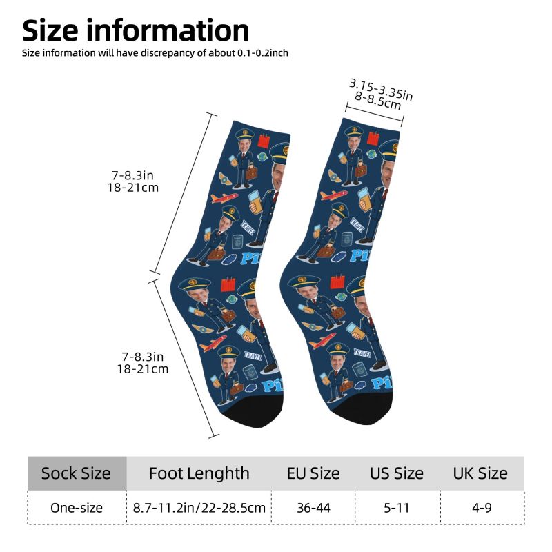 Novelty Men's Funny Pilot Cust - مراجعة Dress Sock Men وسعره
