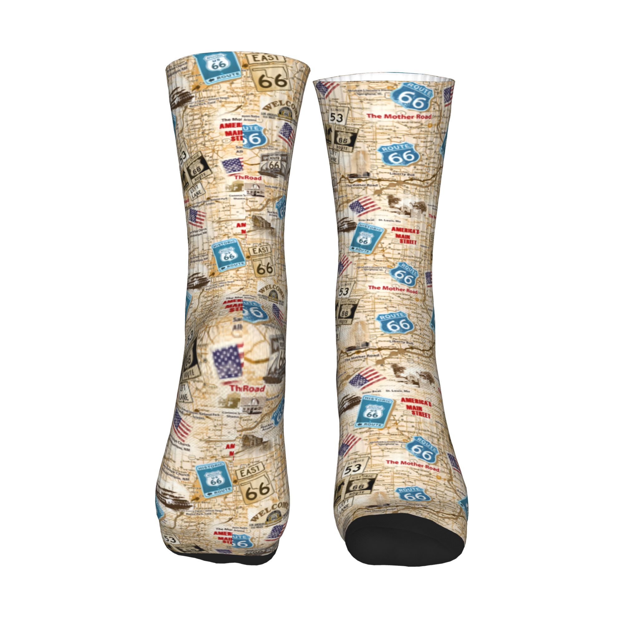 Kawaii Mens Mother Road Route  - مراجعة Dress Sock Men وسعره