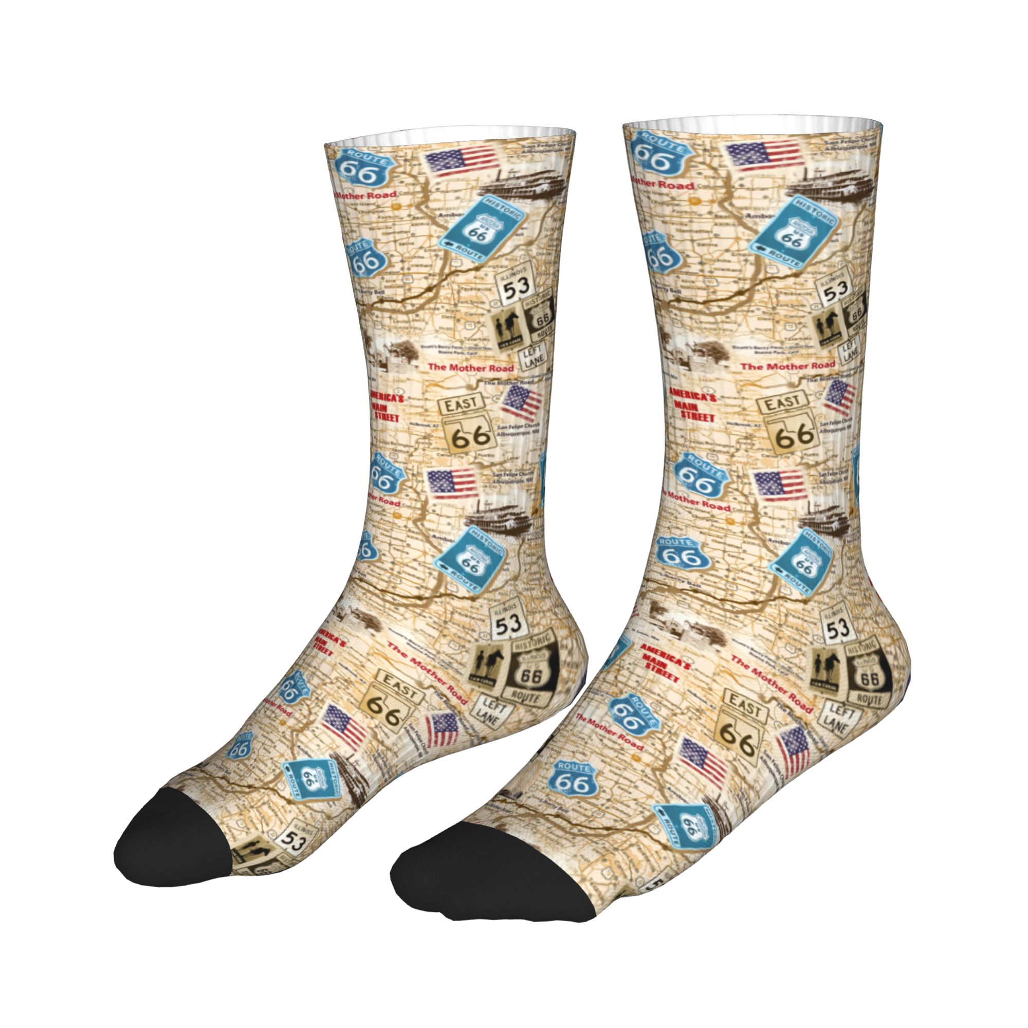 Kawaii Mens Mother Road Route  - مراجعة Dress Sock Men وسعره