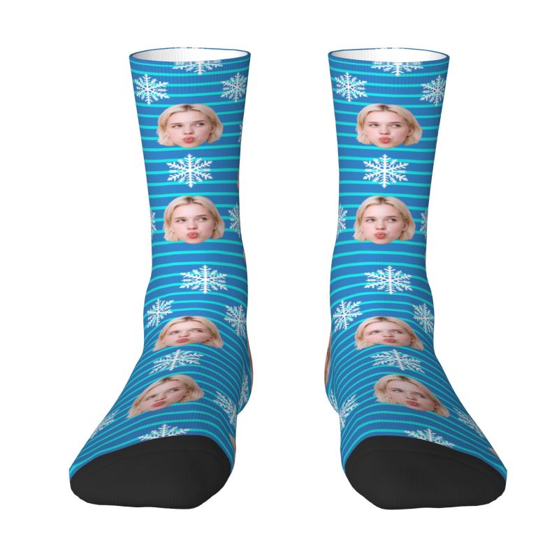 Christmas Face Photo Personali - مراجعة Dress Sock Men وسعره