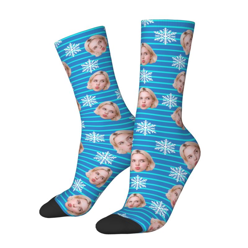 Christmas Face Photo Personali - مراجعة Dress Sock Men وسعره