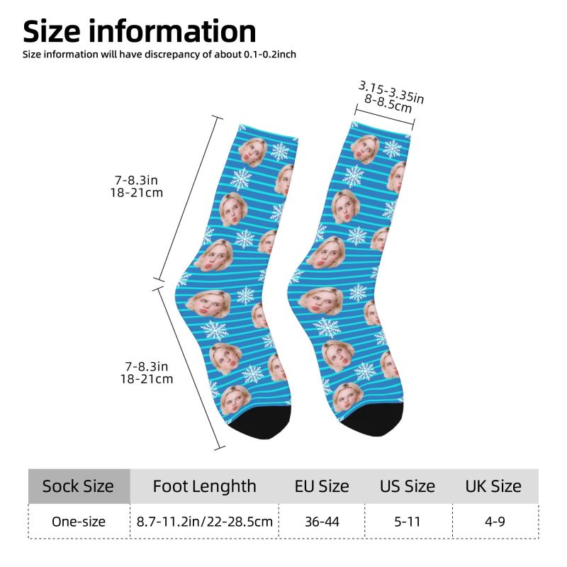 Christmas Face Photo Personali - مراجعة Dress Sock Men وسعره