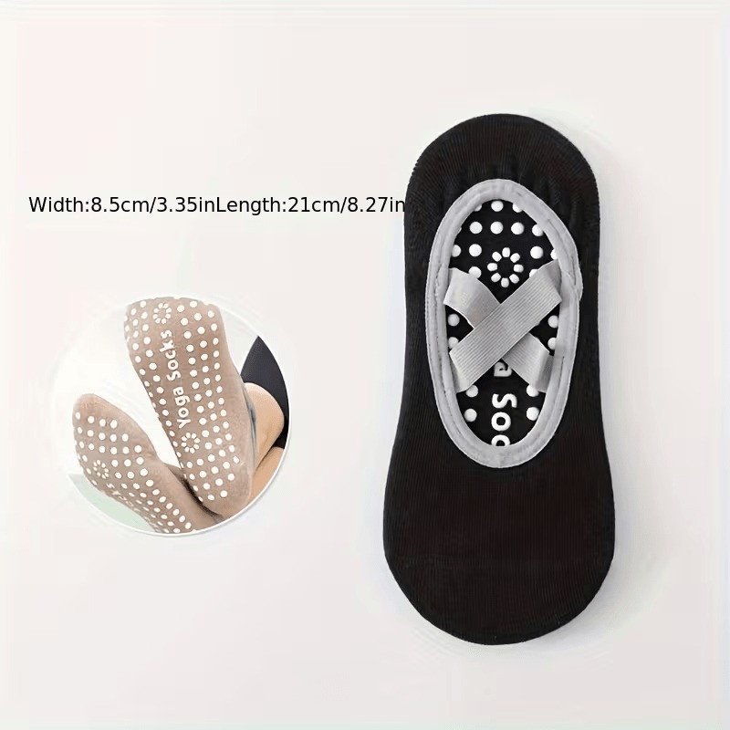 3 Pairs Mixed Color Yoga Socks - مراجعة Grip Sock Yoga وسعره
