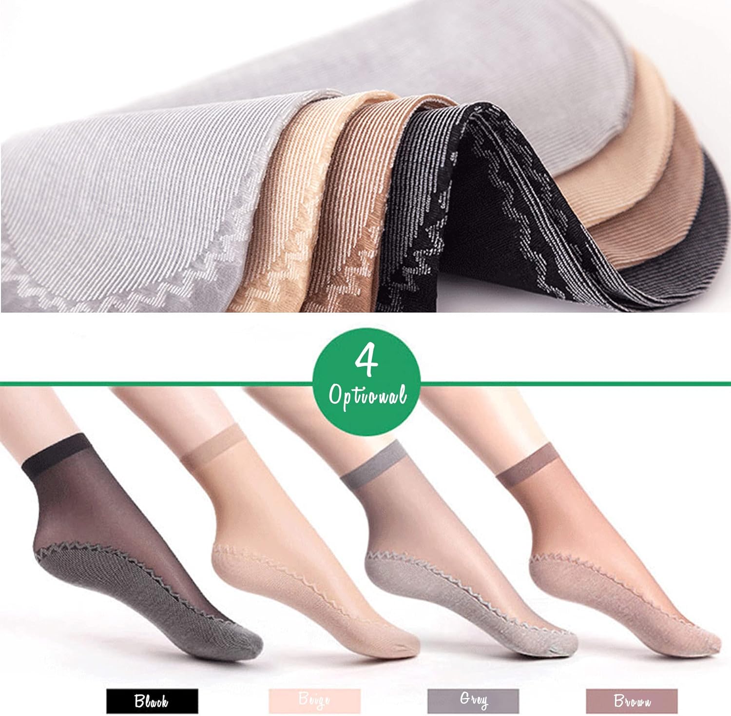 10/20 Pairs Silky Nylon soft & - مراجعة Silk Sock Bamboo وسعره