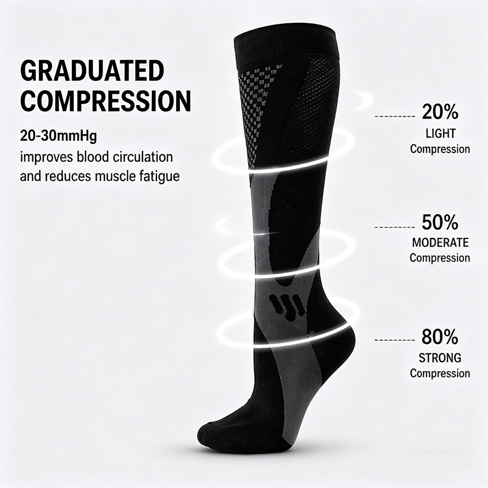 Running Compression Socks Men  - مراجعة Compression Sock Medical وسعره