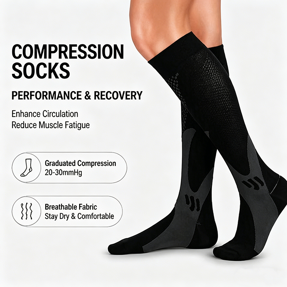 Running Compression Socks Men  - مراجعة Compression Sock Medical وسعره
