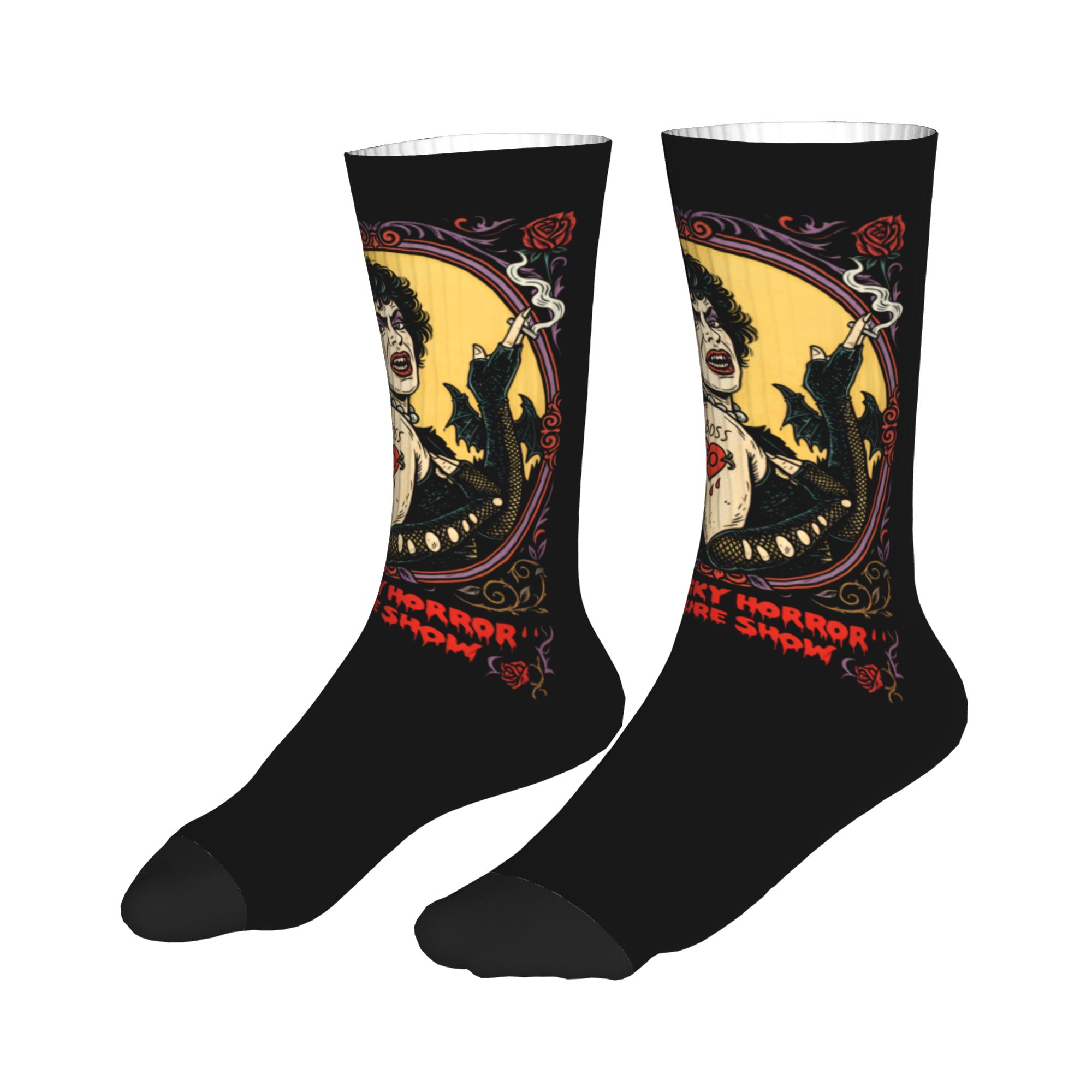 Fun Printed The Rockys Horror  - مراجعة No Show Sock Women وسعره