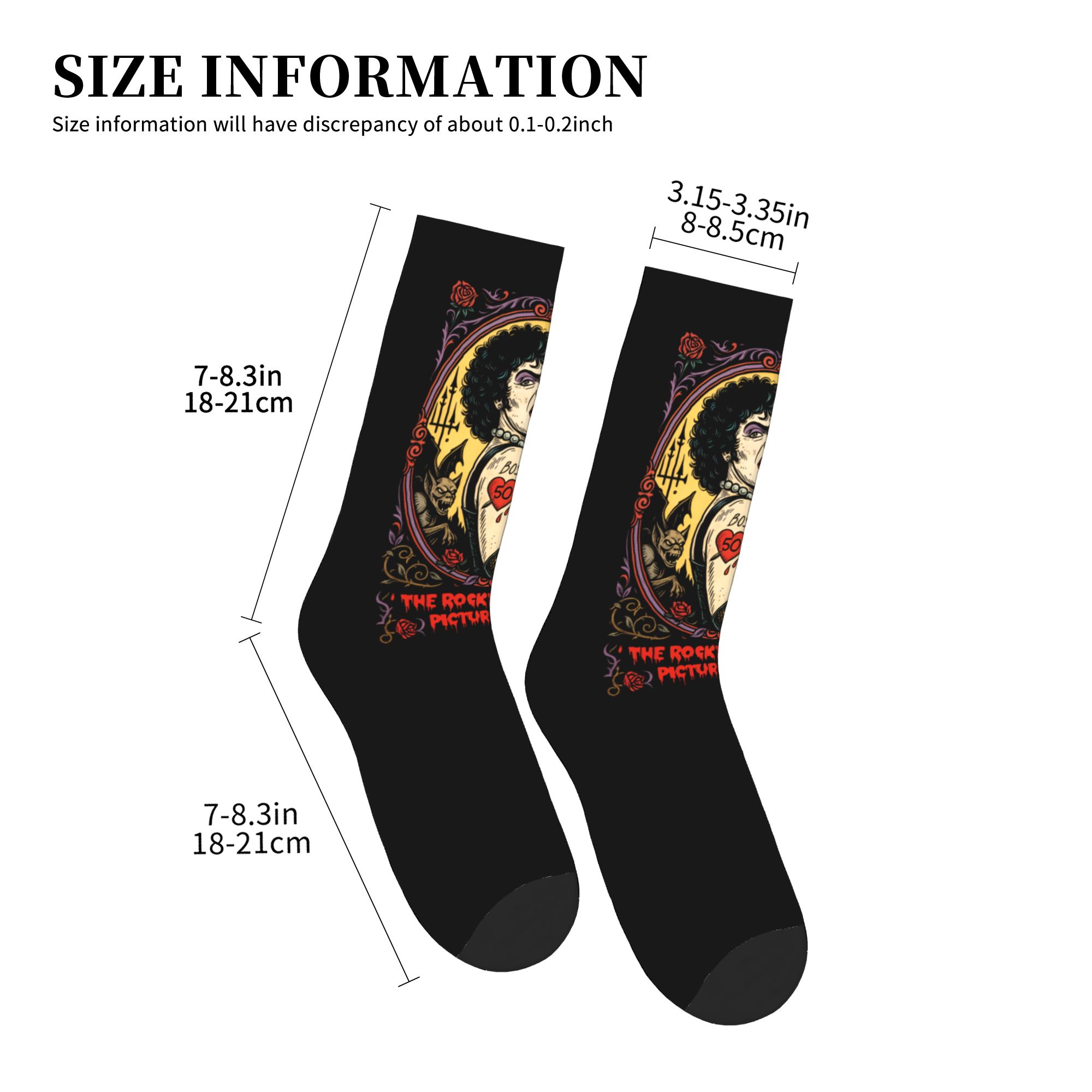Fun Printed The Rockys Horror  - مراجعة No Show Sock Women وسعره