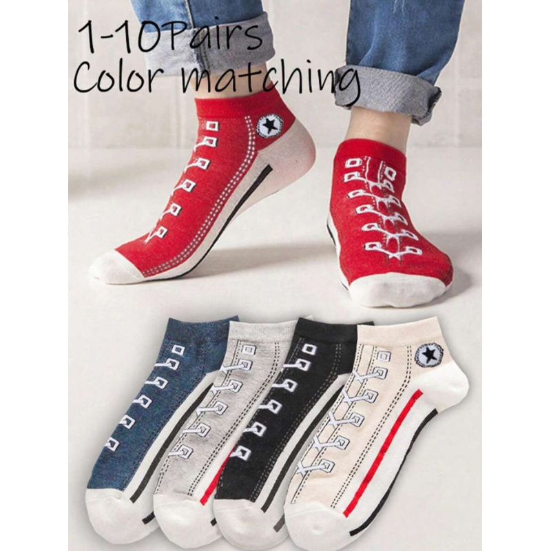 5/10 Pairs Multi-Color Breatha - مراجعة Ankle Sock Low Cut وسعره