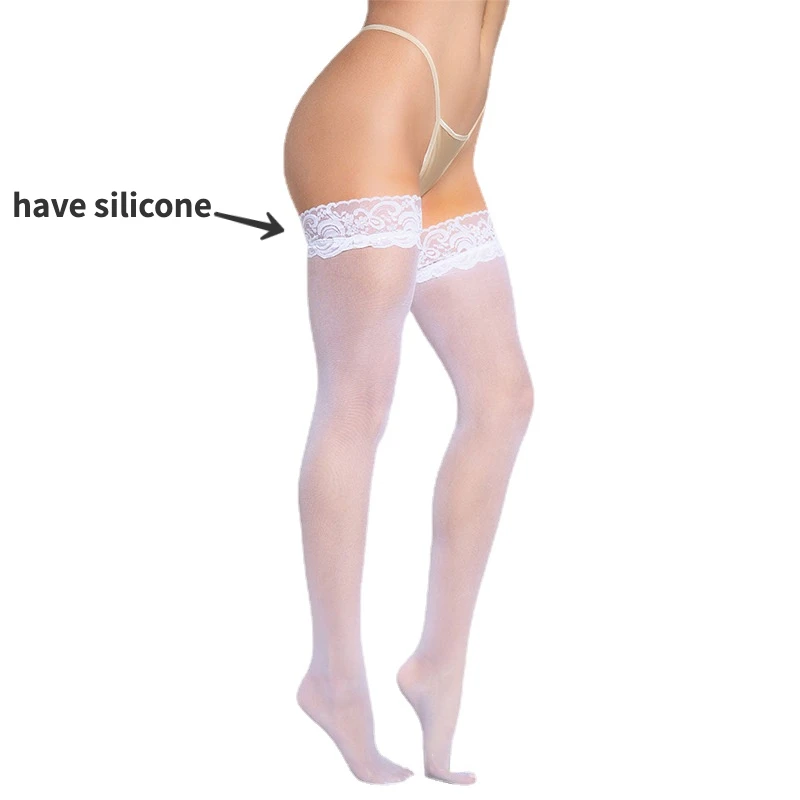 3 Pair Silicone Stockings Wome - مراجعة Thigh High Sock Stay Up وسعره
