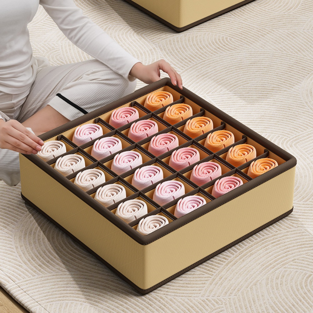 1pc 33x33x11cm Underwear Stora - مراجعة Sock Organizer Tray وسعره