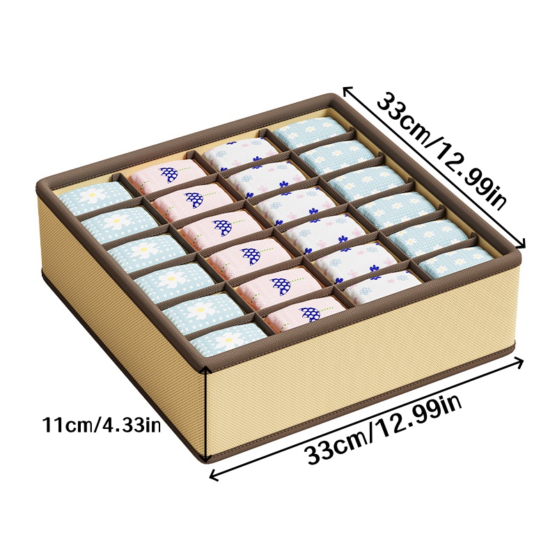 1pc 33x33x11cm Underwear Stora - مراجعة Sock Organizer Tray وسعره