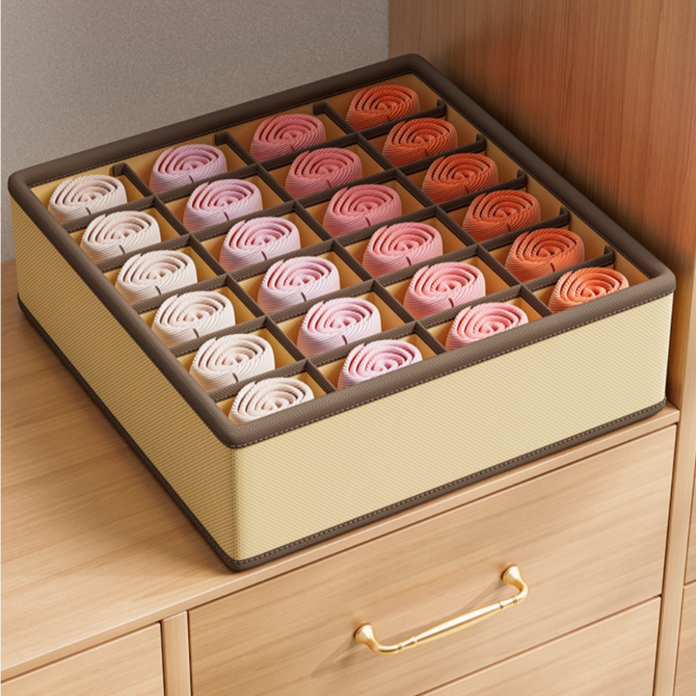 1pc 33x33x11cm Underwear Stora - مراجعة Sock Organizer Tray وسعره