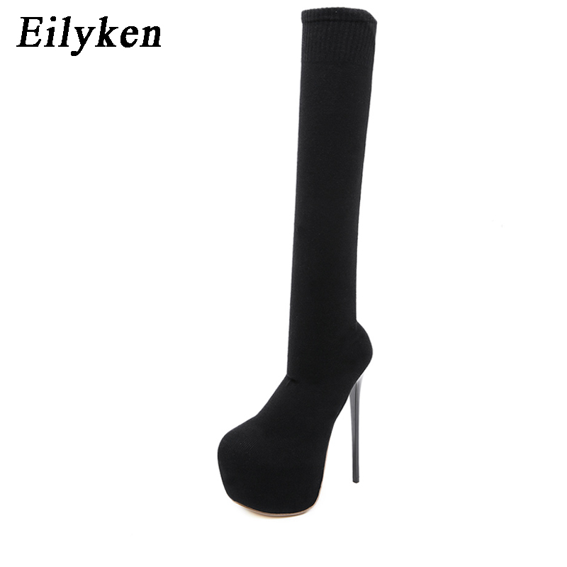 Eilyken Fashion Platform Stret - مراجعة Knee High Sock Women وسعره