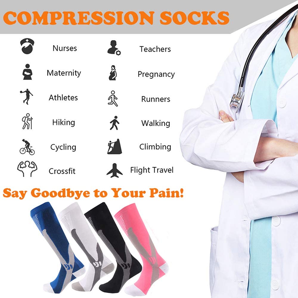 Brothock 3 Pairs For Dropshipp - مراجعة Compression Sock Medical وسعره
