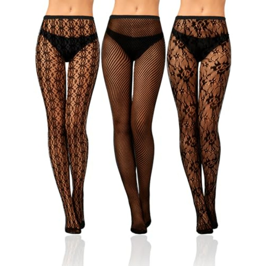 Bencailor 3 Pairs Women Rhines - مراجعة Fishnet Stocking Women وسعره